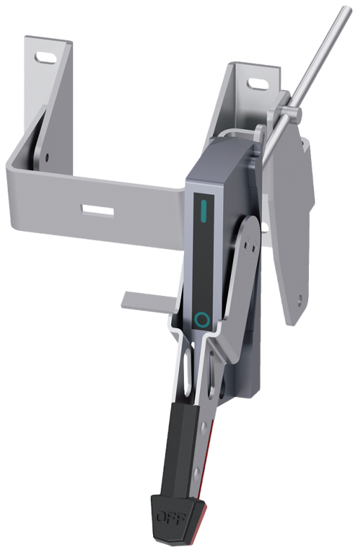 actuating unit with rod variable depth, flanged actuator set, comprising epo...