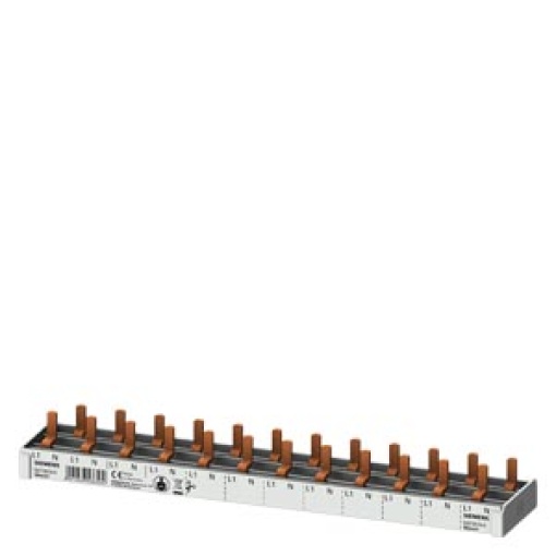 Compact pin busbar, 10 mm2, connection 1PN 12x compact device 1 MW