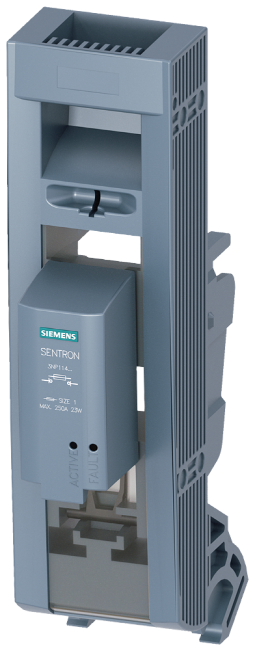 Fuse carrier with EFM15, for size NH1 1-pole, 24 - 230 V AC  24 - 250 V DC