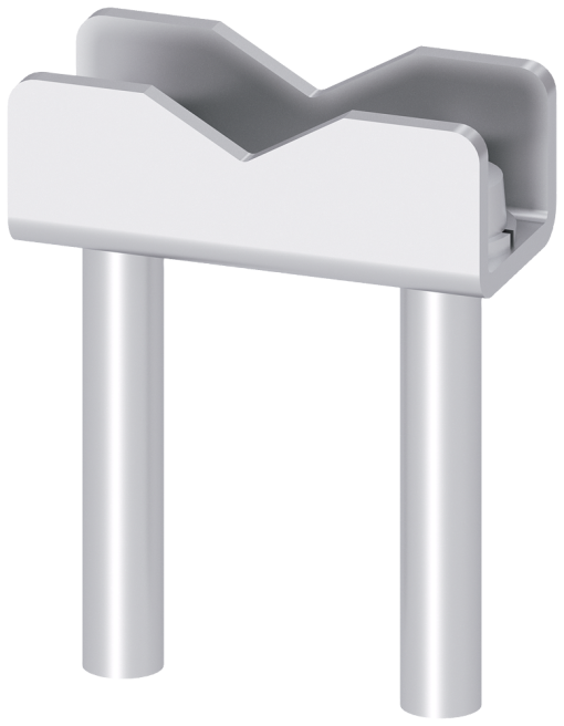 Saddle terminal 150 - 300 mm2, for size NH3 1-pole with screw connection