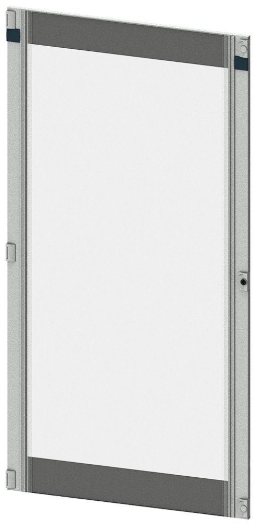 SIVACON S4, Giugiaro glass door, IP55, H 2000 mm, W 1000 mm, double-bit, left