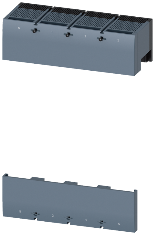 Terminal cover intermediate, 4-pole, 1 unit, accessory for 3VA1525 1000