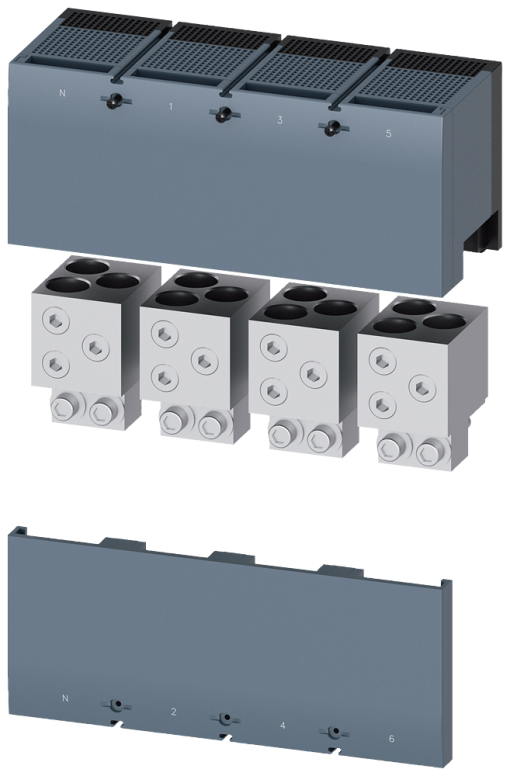 circular conduc. terminal TA4.2 3 x 500 kcmil750 kcmil for 3 cables; 4 units...