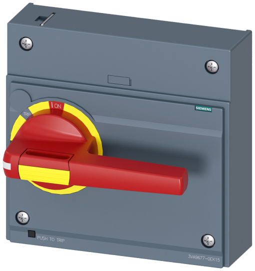 front mounted rotary operator EMERGENCY OFF IEC IP3040 accessory for 3VA55;...
