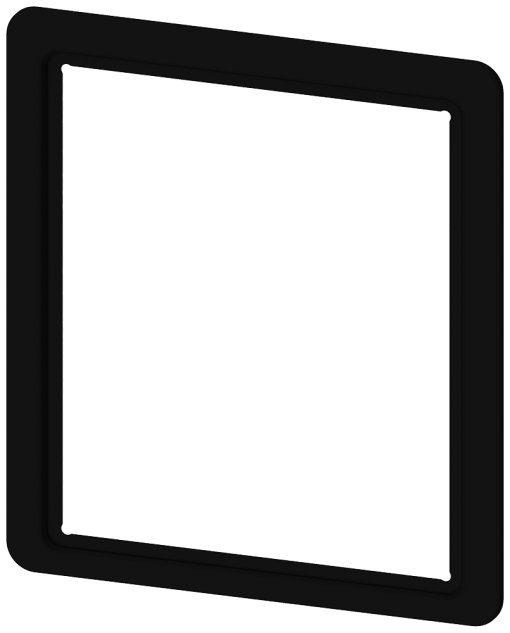 Door sealing frame IP41 for installation in control cabinet door
