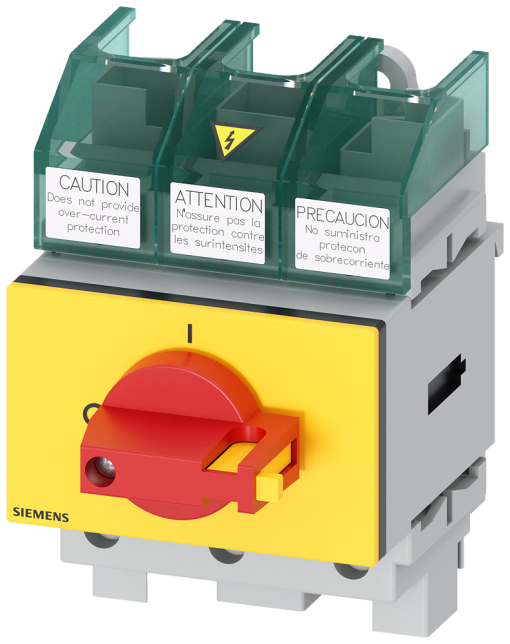 SENTRON, switch disconnector 3LD5 UL, EMERGENCY OFF switch, 3-pole, approved