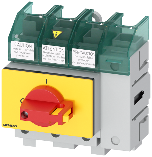 SENTRON, switch disconnector 3LD5 UL, EMERGENCY OFF switch, 4-pole, approved