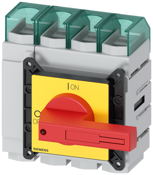 SENTRON, switch disconnector 3LD5 UL, EMERGENCY OFF switch, 4-pole, approved