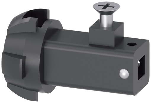 Door coupling 6x6 mm, accessory for door-coupling rotary operating mechanism...