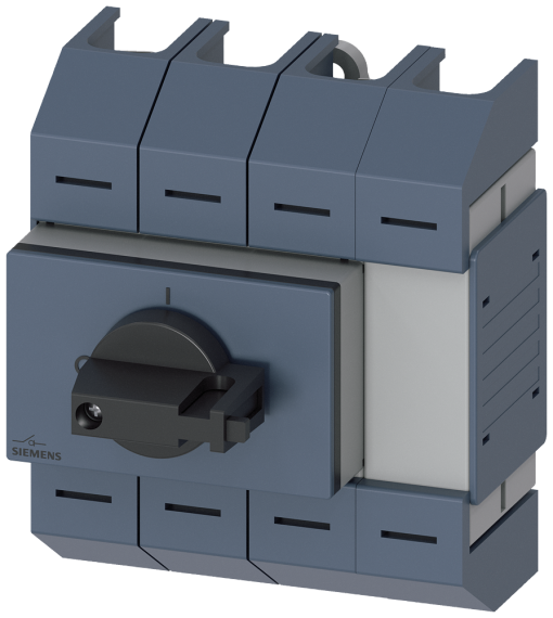 Switch disconnector 80 A, size 02, 4-pole, front operating mechanism, center,...