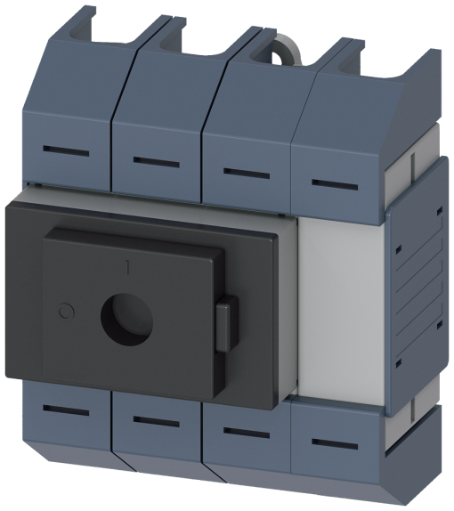 Switch disconnector 80 A, size 02, 4-pole, front operating mechanism, center,...