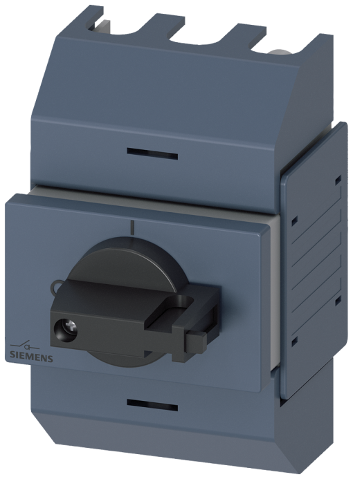 Switch disconnector 63 A, size 01, 3-pole, front operating mechanism, center,...