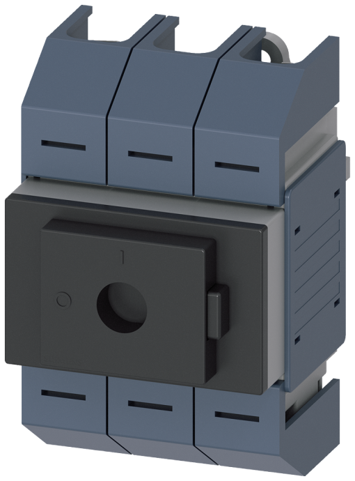 Switch disconnector 80 A, size 02, 3-pole, front operating mechanism, center,...