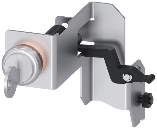 Safety lock for crank handle, key operation with CES lock