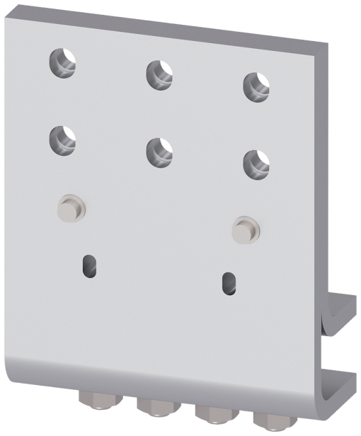 Front connection DIN 43673 double hole, bottom, 1 unit for size 3, up to 4000 A