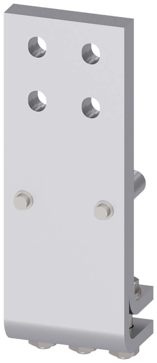 Front connection DIN 43673 double hole, top, 1 unit for size 2, 2500 A