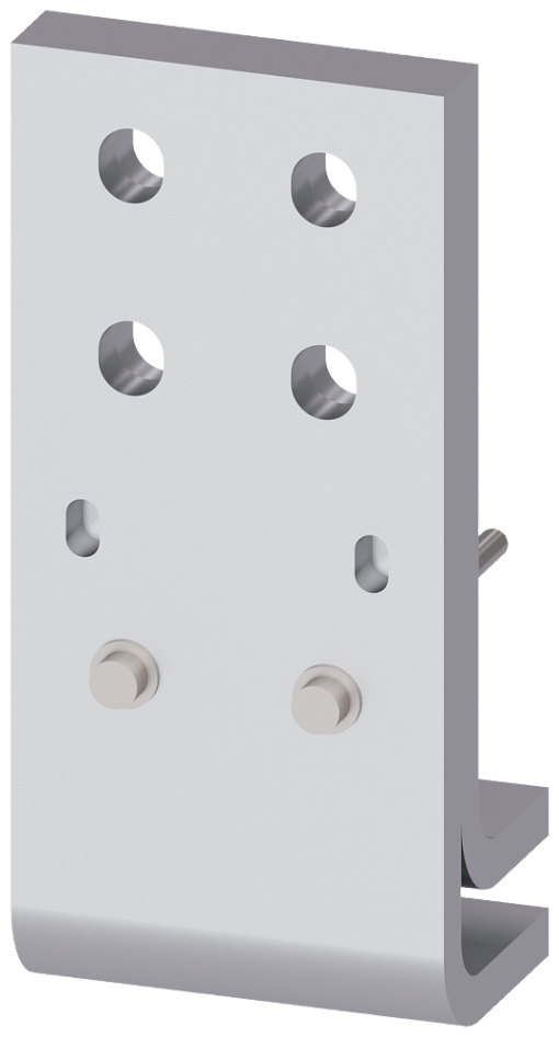 Front connection DIN 43673 double hole, top and bottom, size 2, 2500 A