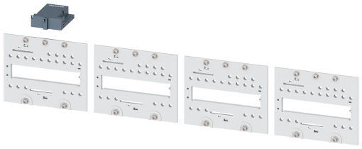 Retrofit kit voltage tap below, breaking capacity N, S, M, H, C, size 3, 4-pole