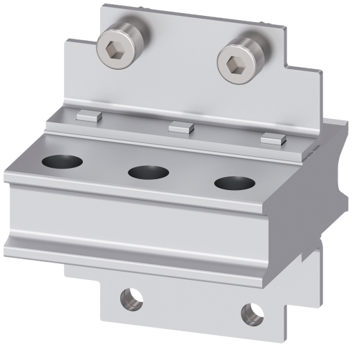 Rear horizontal main connections, top or bottom, size 2, 1600-3200 A