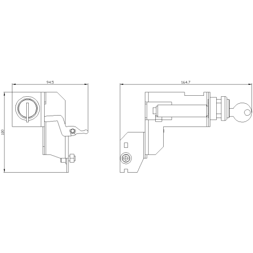 Locking provision against movement of the circuit breaker, PROFALUX