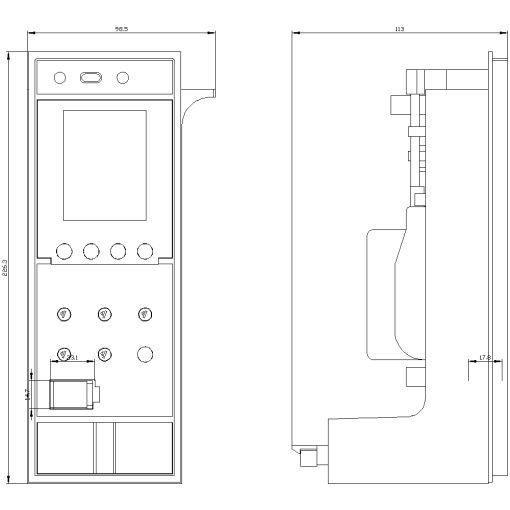 ETU600 LSIG Hi-Z electronic trip unit