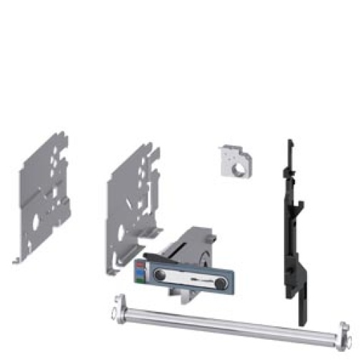 Conversion kit for converting fixed-mounted circuit breakers into withdrawabl...