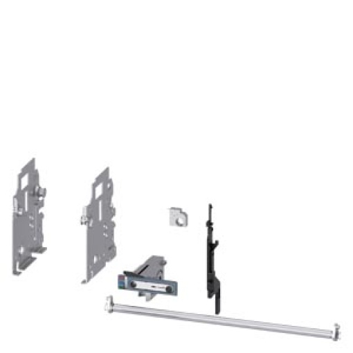 Conversion kit for converting fixed-mounted circuit breakers into withdrawabl...