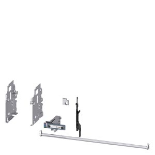 Conversion kit for converting fixed-mounted circuit breakers into withdrawabl...