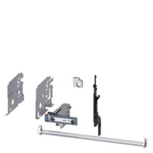 Conversion kit for converting fixed-mounted circuit breakers into withdrawabl...