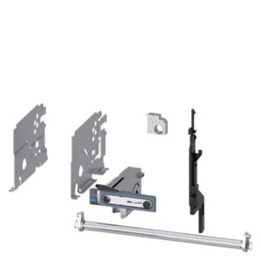Conversion kit for converting fixed-mounted circuit breakers into withdrawabl...