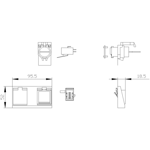 Local electric close key operation with IKON lock