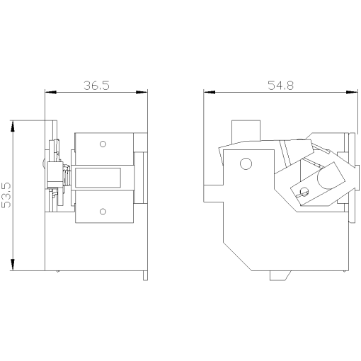 Mechanical operating cycles counter for circuit breakers with spring charging...