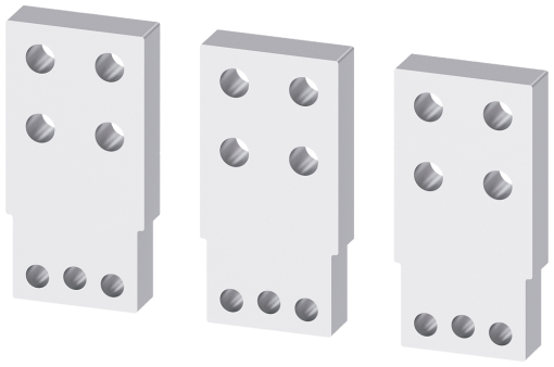 Front bus connectors extended, 3 units, accessory for plug-in unit 3VA9603-0...