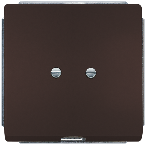 DELTA style outlet plate, chocolate