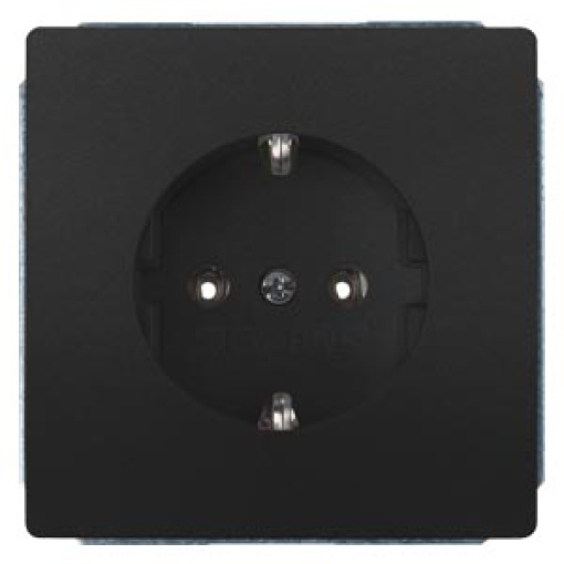 DELTA style SCHUKO socket outlet, anthracite