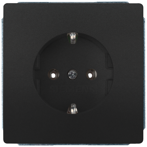 DELTA style SCHUKO socket outlet, anthracite