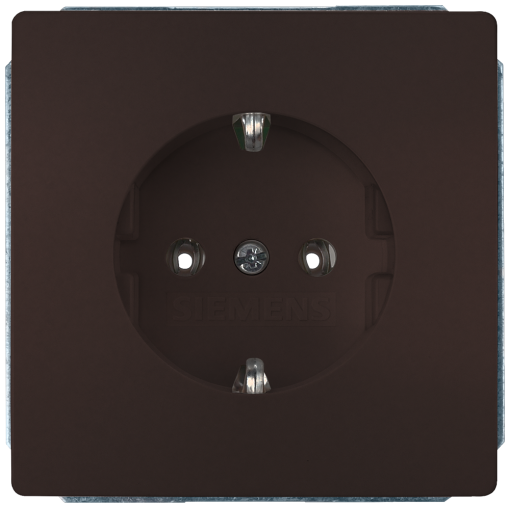 DELTA style SCHUKO socket outlet, chocolate