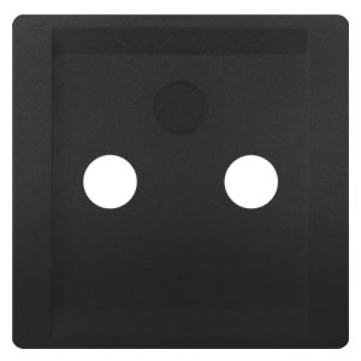 DELTA style cover plate for TVRFSAT 2- and 3-hole, anthracite