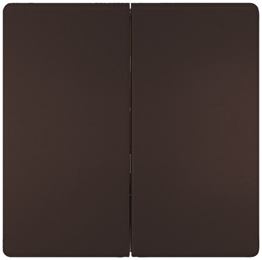 DELTA style rocker double neutral for two-circuit switch, chocolate