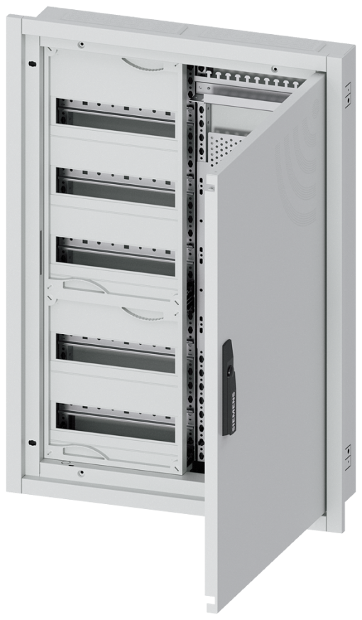 ALPHA 160 DIN wall-mounted distribution board, flush-mounting, partially equi...