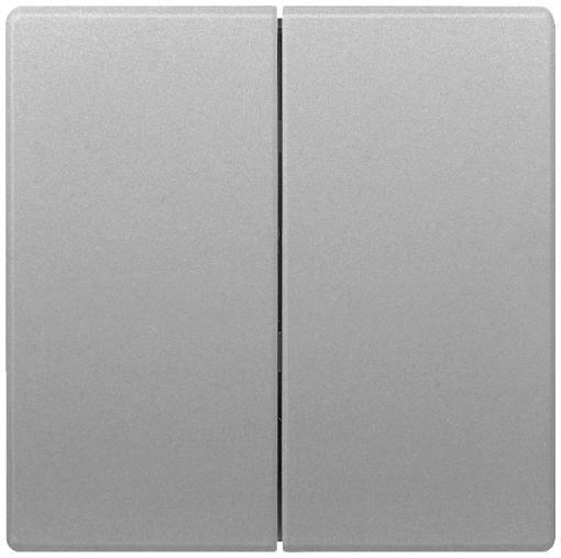 DELTA style rocker double neutral for two-circuit switch, platinum metallic