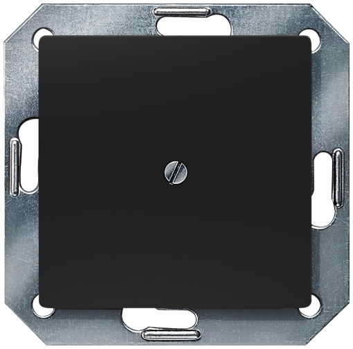 DELTA i-system soft black blanking plate, 55x 55 mm