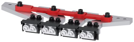 Rear connection stud flat, 4 units, horizontal connection