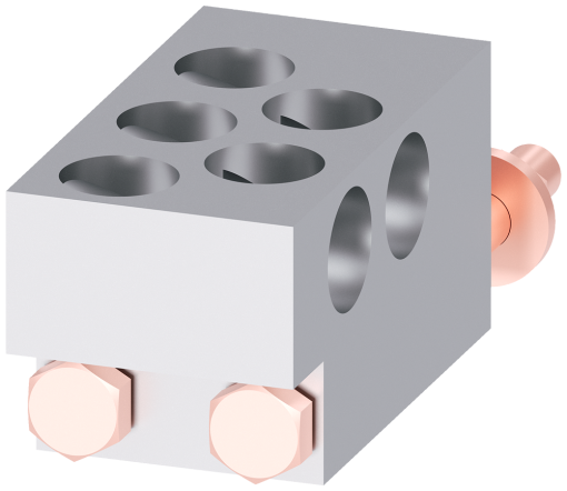 circular conduc. terminal TA7.3 5 x 300600 kcmil for 5 cables; 1 unit access...