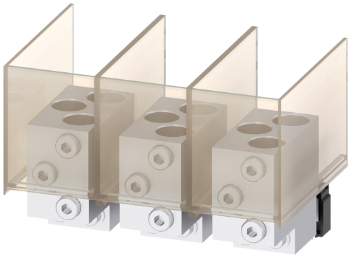 circular conduc. terminal TA6.1 3 x 500...750 kcmil for 3 cables; 3 units acc...