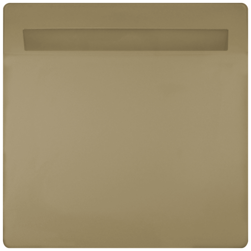 Style, HotelCard switch illuminated 68x 68 mm malt gold