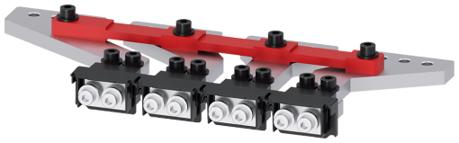 Rear connection stud flat, 4 units, horizontal connection