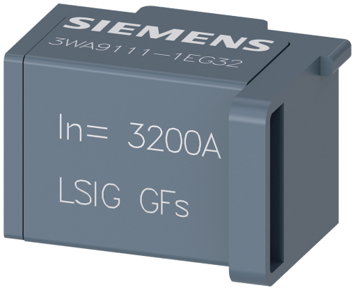 Accessory circuit breaker 3WA, Option Plug LSIG GFs 3200 A, UL listed, Basic ...