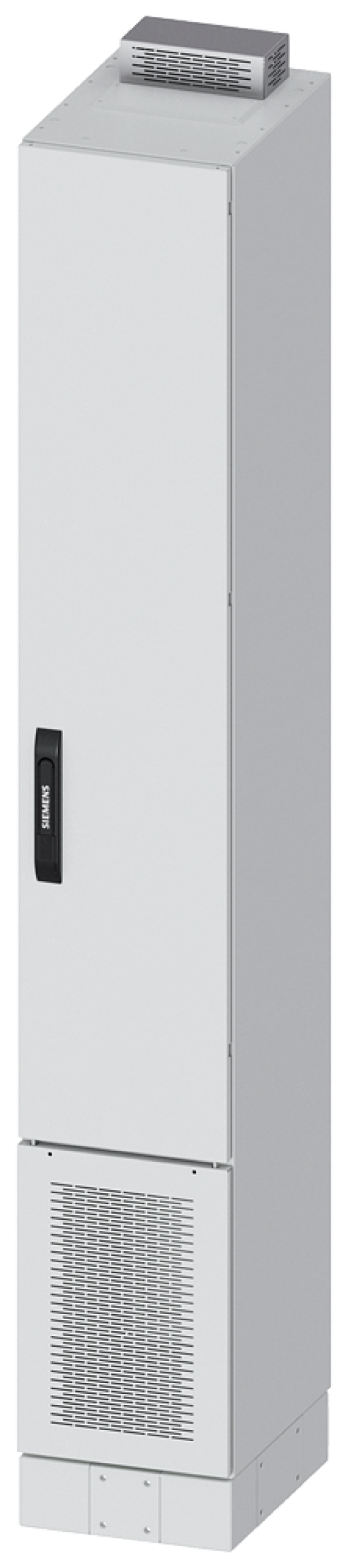 ALPHA DIN transformer cabinet H1950 W300 D400 incl. 100 mm base, sheet-ste...