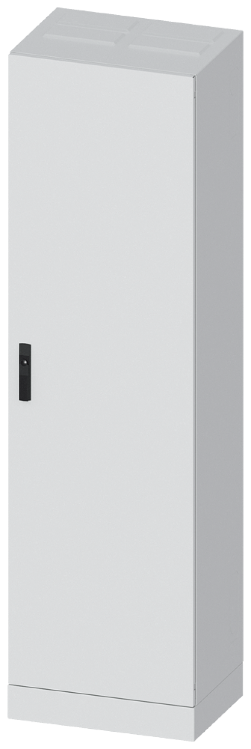 ALPHA 1250, floor-mounted cabinet, with open side panel, IP55, protection cla...